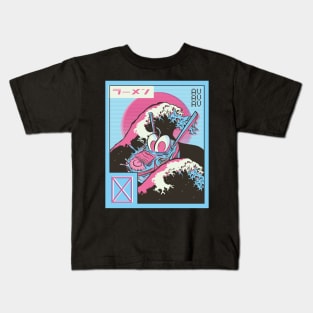 Vaporwave Ramen Kids T-Shirt